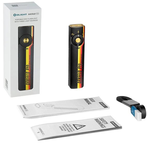 Фонарь ручной Olight Arkfeld Pro Class 1 CW Racing Stripes (0.0000.0908), Цвет: Чёрный/Оранжевый, изображение 8