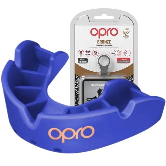 Капа для боксу OPRO Bronze (вік 11+) Blue (art.102500002), Колір: Синій