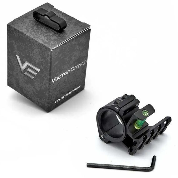 Кольцо Vector Optics 30/25,4 мм с пузырьковым уровенем и планкой Пикатинни сверху (SCACD-07), изображение 4