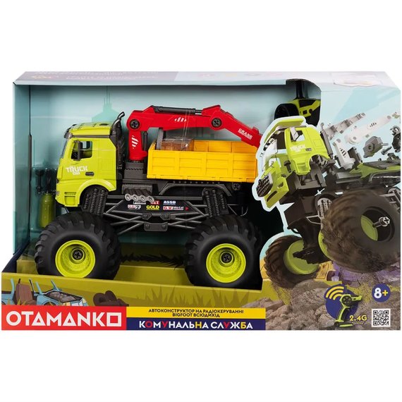 Машинка-конструктор Otamanko BigFoot Вездеход Погрузчик Green (532.02.82), изображение 4