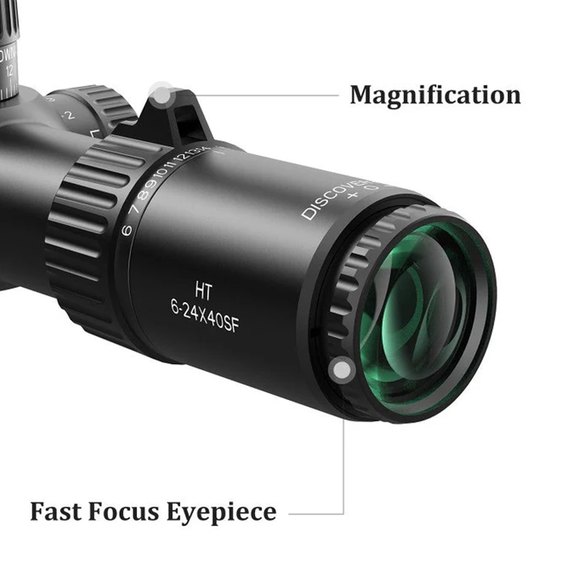 Оптический прицел Discovery Optics HT 6-24X40 SF FFP (30 мм, без подсветки) 221026, изображение 6