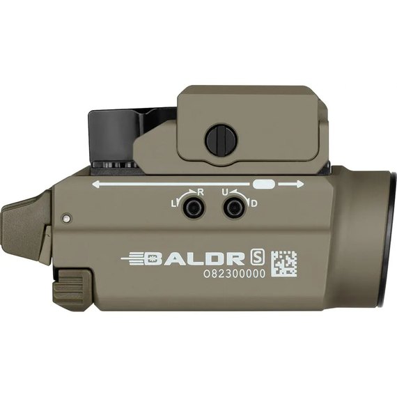 Тактический фонарь Olight Baldr S Green Laser Flat Dark Earth (0.0002.0195), изображение 4