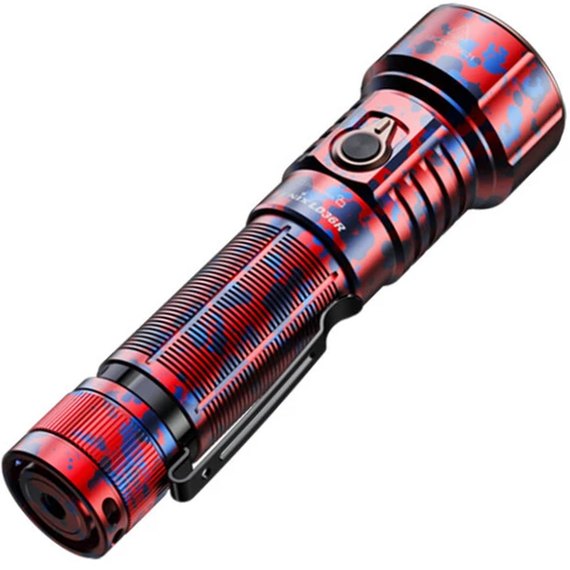 Фонарь ручной Fenix LD36RFC огненный камуфляж, Цвет: Красный/Синий, изображение 3