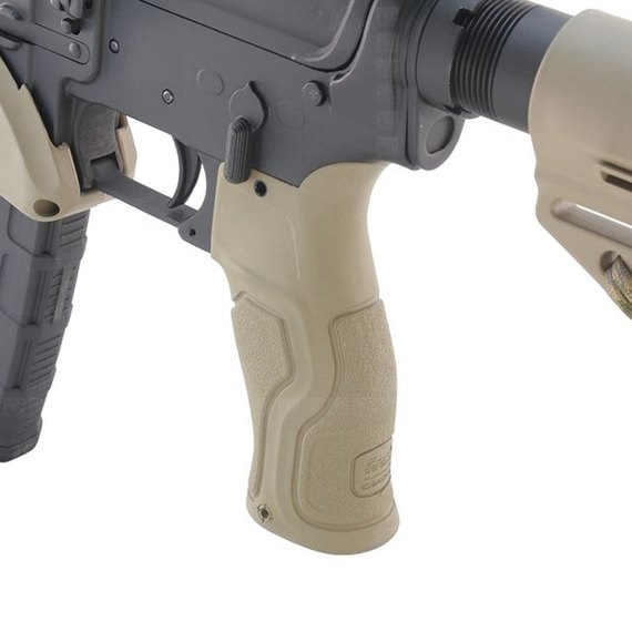 Рукоятка пистолетная FAB Defense для M16\M4\AR15, обрезиненная, tan (GRADUST), изображение 2