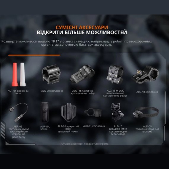 Тактический фонарь Fenix TK17, изображение 4