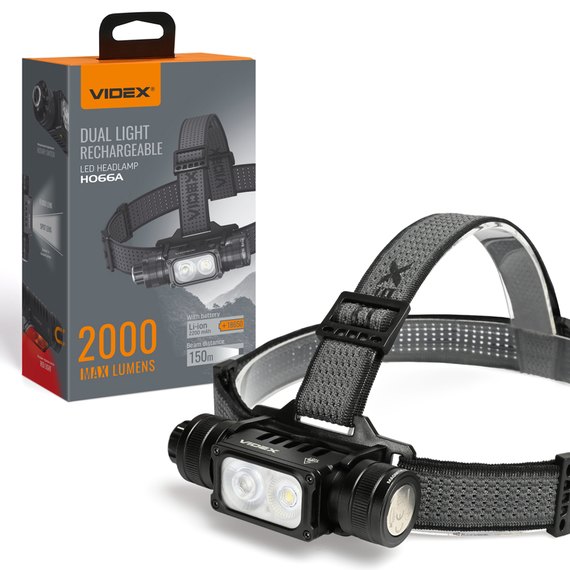 Налобный фонарь Videx 2000Lm 5000K VLF-H066A, изображение 9