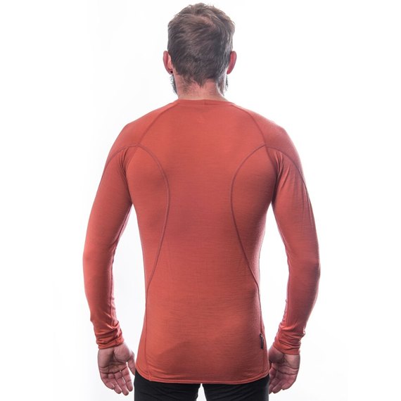 Термокофта чоловіча Sensor Merino Active LS L Terracotta (SM11MA-terracotta-L), Розмір: L, Зріст: 177-181 см, зображення 4