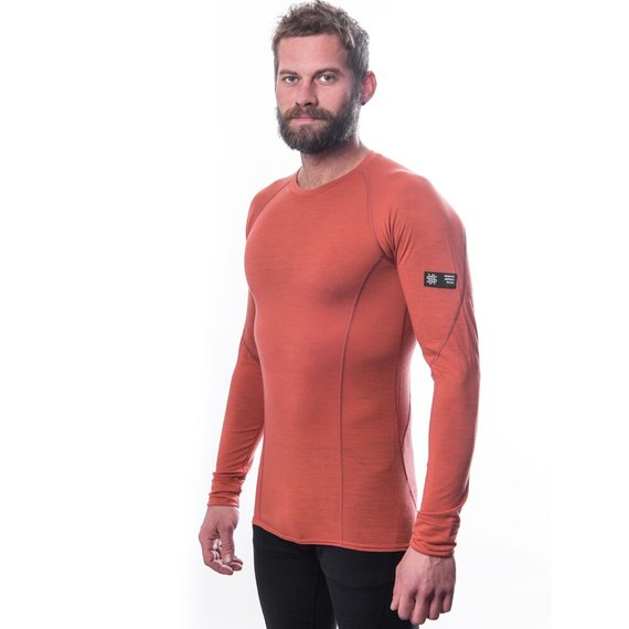 Термокофта чоловіча Sensor Merino Active LS M Terracotta (SM11MA-terracotta-M), Розмір: M, Зріст: 172-176 см, зображення 3