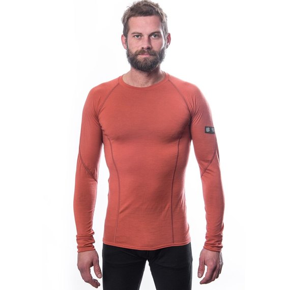 Термокофта мужская Sensor Merino Active LS XL Terracotta (SM11MA-terracotta-XL), Размер: XL, Рост: 182-186 см, изображение 2