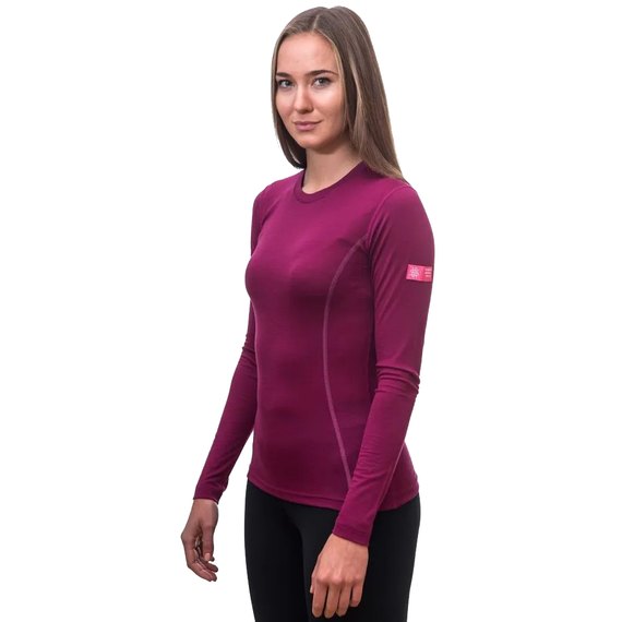 Термокофта жіноча Sensor Merino Active LS L Lilla (SW11MA-lilla-L), Розмір: L, Зріст: 172-174 см, Колір: Ліловий, зображення 3