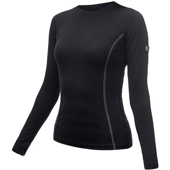Термокофта жіноча Sensor Merino Active LS S Black (SW11MA-black-S), Розмір: S, Зріст: 163-166 см, Колір: Чорний