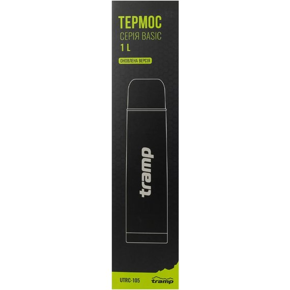 Термос Tramp Basic 1 л черный (UTRC-105-black), Цвет: Чёрный, Объём: 1 л, изображение 5