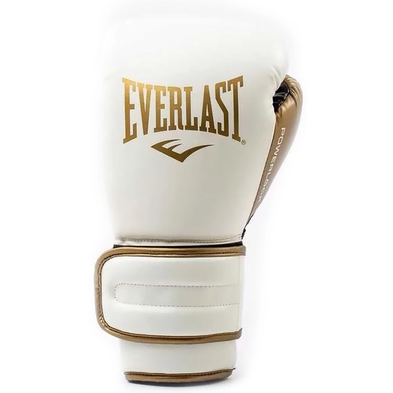 Боксерские перчатки Everlast PowerLock 2R Training Gloves белый/золотой 10 унц (P00003048), изображение 4