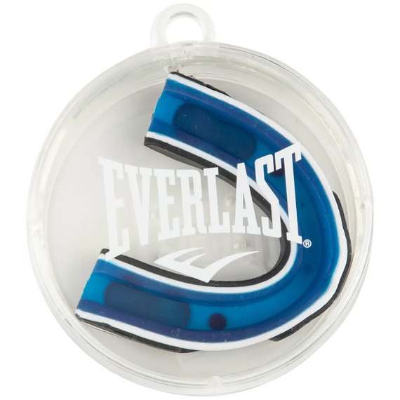 Капа для боксу Everlast Evergel Mouth Guard синій/білий (1400008), зображення 3