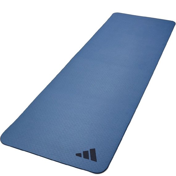 Коврик для йоги Adidas Premium Yoga Mat синий 176х61х0.5 см (ADYG-10300TB), Цвет : Тёмно-синий, изображение 2