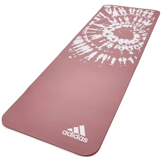 Коврик для йоги Adidas Tie-Dye Yoga Mat розовый/белый 183х61х1 см (ADYG-10200PK), Цвет : Розовый, изображение 2
