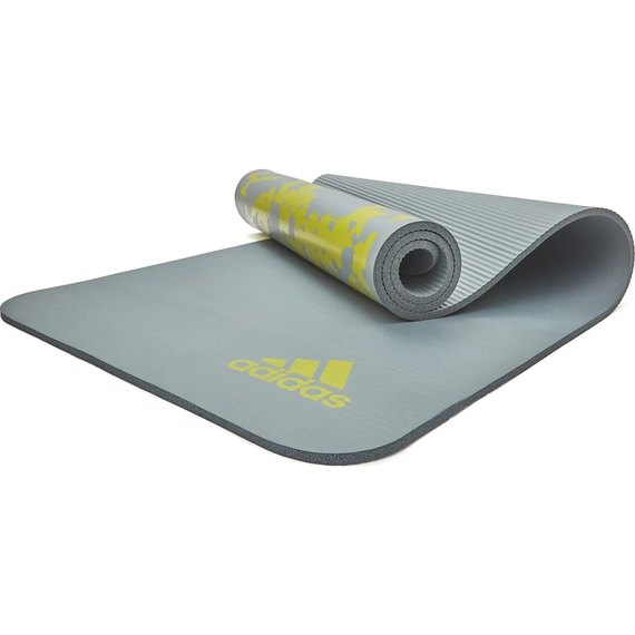 Коврик для йоги Adidas Tie-Dye Yoga Mat серый/желтый 183х61х1 см (ADYG-10200GR), Цвет : Жёлтый/Серый