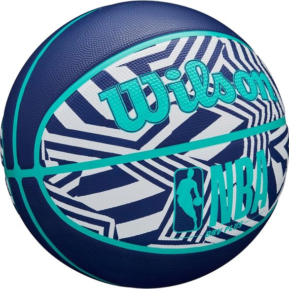 Мяч баскетбольный Wilson NBA DRV Plus Dazzle Camo BSKT Indigo size 7 (WZ3016102XB7), Размер: 7, изображение 2