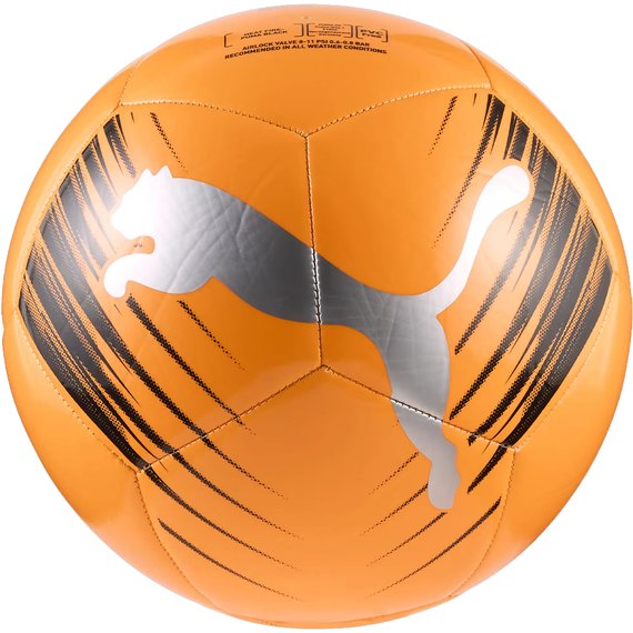 Мяч футбольный Puma Attacanto Graphic ball оранжевый/черный size 4 (084739-04), Размер: 4, Цвет: Оранжевый, изображение 2