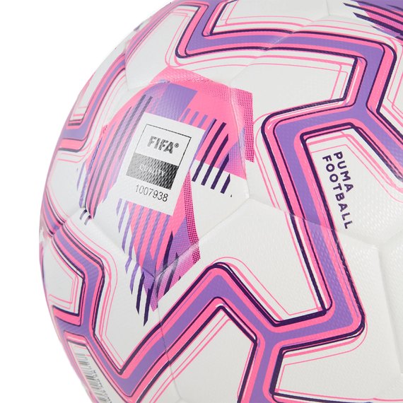 Мяч футбольный Puma Match PL Brilliance (FI Qty) белый/розовый size 5 (084704-01), изображение 3