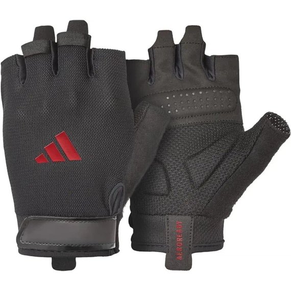 Перчатки для зала Adidas Essential Training Gloves черный/красный XL (ADGB-15004RD), Размер: XL, Цвет: Чёрный/Красный