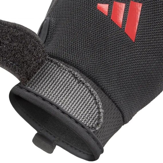 Перчатки для зала Adidas Essential Training Gloves черный/красный XL (ADGB-15004RD), Размер: XL, Цвет: Чёрный/Красный, изображение 4