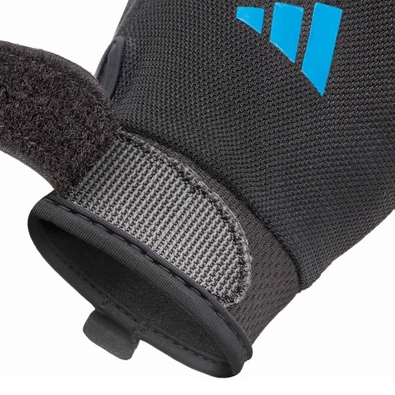 Перчатки для зала Adidas Essential Training Gloves черный/синий L (ADGB-15003BL), Размер: L, Цвет: Чёрный/Синий, изображение 5