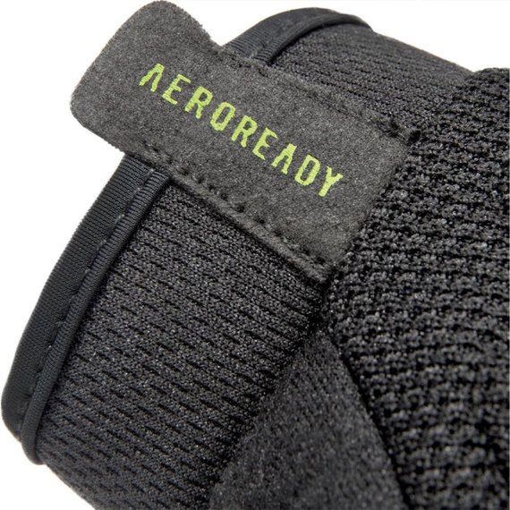 Перчатки для зала Adidas Essential Training Gloves черный/зеленый XL (ADGB-15004GN), Размер: XL, Цвет: Чёрный/Зелёный, изображение 3