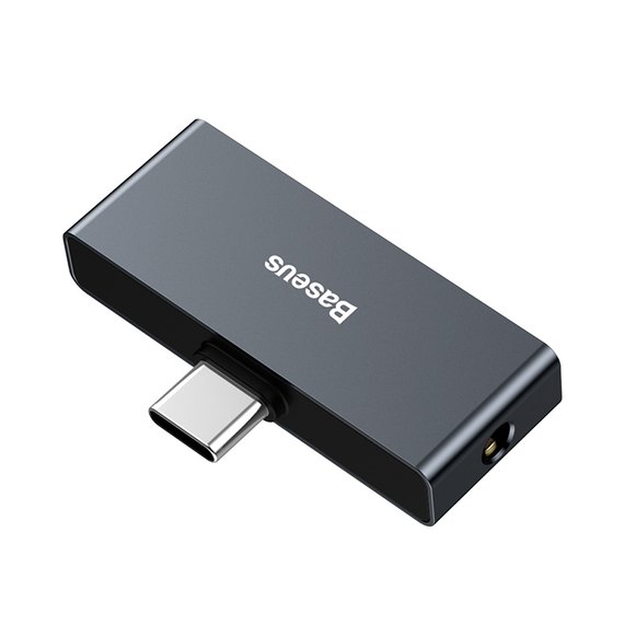 Переходник Baseus Type-C Male To Type-C / 3.5 mm L57 18W PD черный (000004366), изображение 2