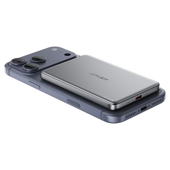 Повербанк AceFast M8 5000 mAh Ultra-thing Magnetic PD18W Black, зображення 2