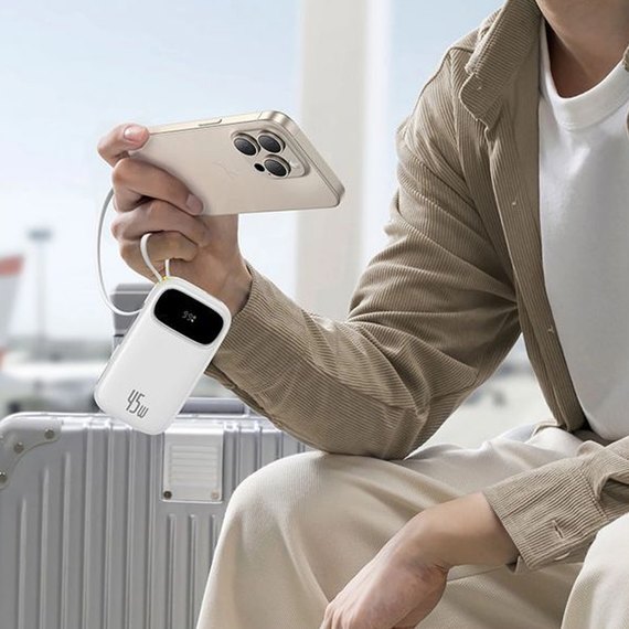 Повербанк Baseus EnerFill FC31 Qpow 3 20000 mAh 45W White (E0028D01), Цвет : Белый, изображение 3
