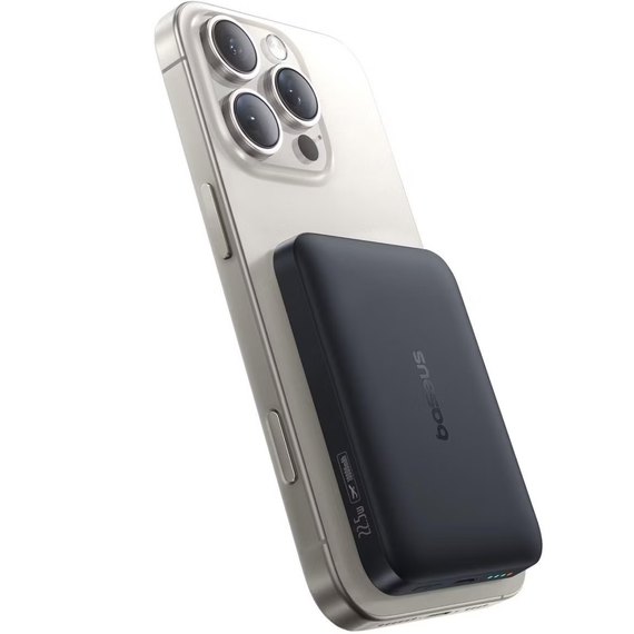 Повербанк Baseus EnerFill FM11 10000 mAh 22.5W Ultra-Mini Magnetic Black (P1008210E513-00), Цвет : Чёрный, изображение 3