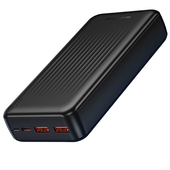 Повербанк Borofone Clever BJ80A 20000 mAh 22.5W+PD20W Black, Ёмкость: 20 000 mAh