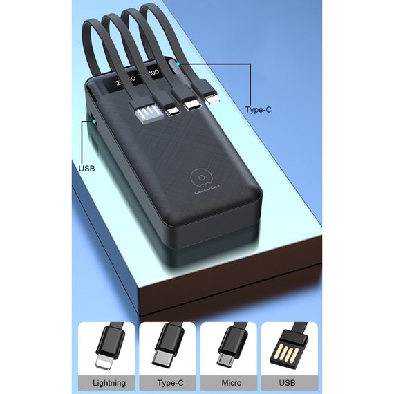 Повербанк WUW Y130 10000 mAh Black, зображення 4