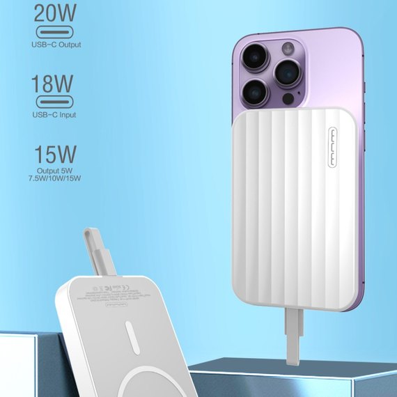 Повербанк WUW Y150 10000 mAh PD20W+15W White, зображення 6