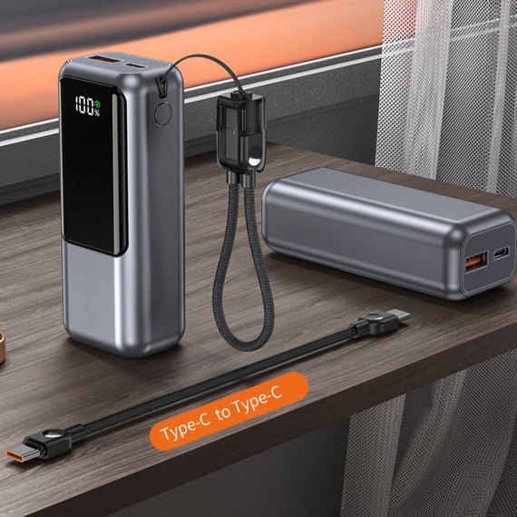 Повербанк WUW Y161 10000 mAh PD18W+22.5W Grey, зображення 7