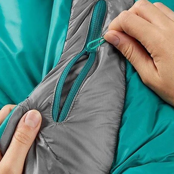 Спальний мішок Rab Alpine 400 Wmns Regular, (-5°C), 170 см - Left Zip, Atlantis (QSD-28-ATL-REG-LZ), зображення 6