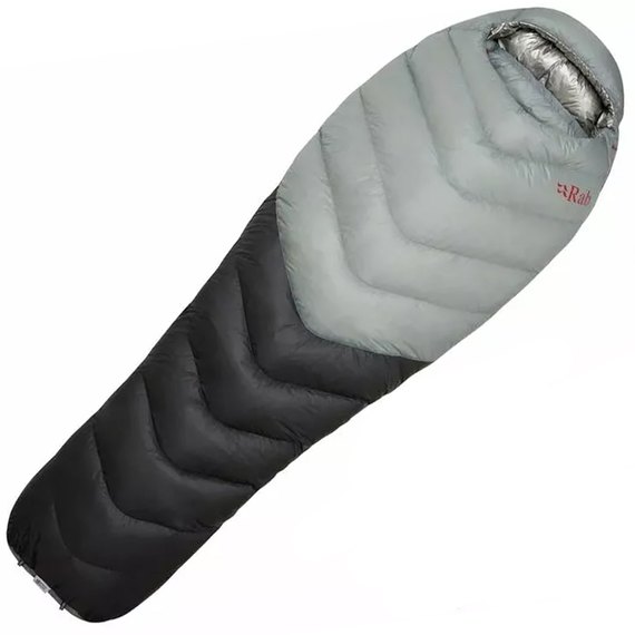 Спальный мешок Rab Mythic Ultra 360 Regular, (-8°C), 200 см - Left Zip, Cloud/Graphene (QSI-43-CGR-LNG-LZ)