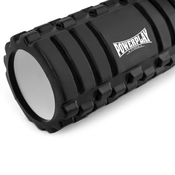 Массажный роллер PowerPlay 4404 Massage Roller 45x14 см Черный (PP_4404_Black), Цвет массажёра : Чёрный, изображение 3