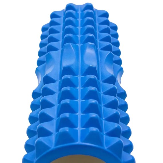 Массажный роллер PowerPlay 4405 EVA Massage Roller 33x12 см Синий (PP_4405_Blue), Цвет массажёра : Синий, изображение 2