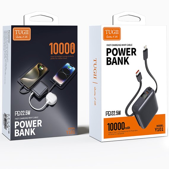 Повербанк WUW TUGII Y101 10000 mAh PD22.5W Black, изображение 8