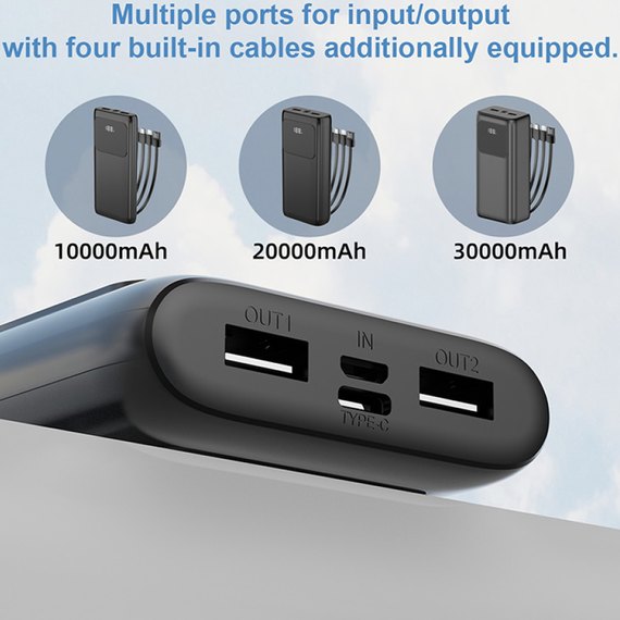 Повербанк WUW TUGII Y11 10000 mAh 2.1A Black, зображення 4