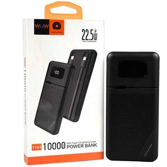 Повербанк WUW TUGII Y163 10000 mAh PD22.5W Black, изображение 4
