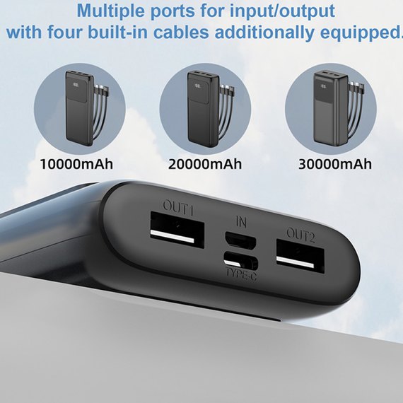 Повербанк WUW TUGII Y21 20000 mAh 2.1A Black, зображення 3