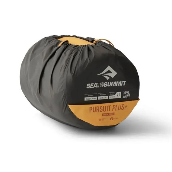 Самонадувающийся коврик Sea to Summit Pursuit Plus SI Mat, Zinnia Orange Large Rectangular Wide (STS ASL053081-460605), изображение 3