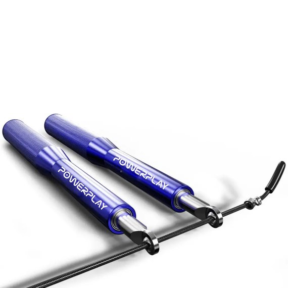 Скакалка скоростная PowerPlay 4207 Elite Jump Rope на подшипниках 3 м Синяя (PP_4207_Blue), Цвет: Синий, изображение 2