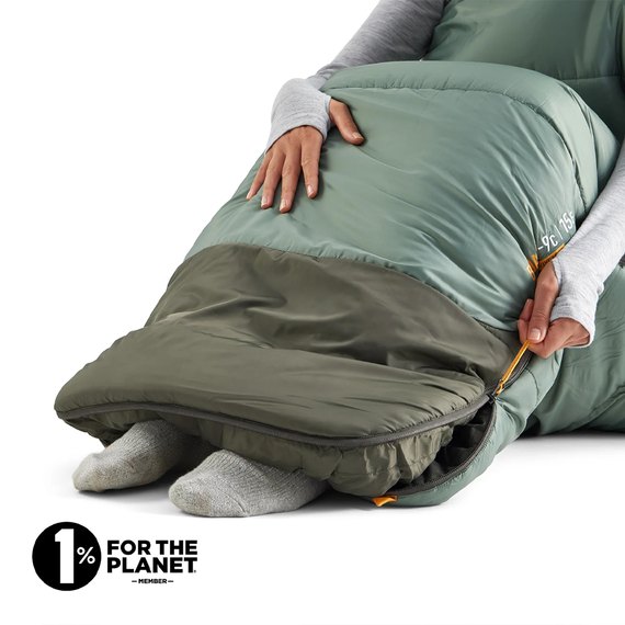 Спальный мешок Sea to Summit Boab -1C|30F, 185 см - Left Zip, Regular Wide, Laurel Wreath Green (STS ASL043121-442003), изображение 6