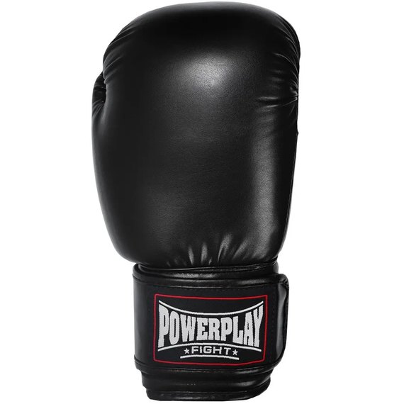 Боксерские перчатки PowerPlay 3004 Classic Черные 8 ун (PP_3004_8oz_Black), Вес: 8 унций, Цвет: Чёрный, изображение 2