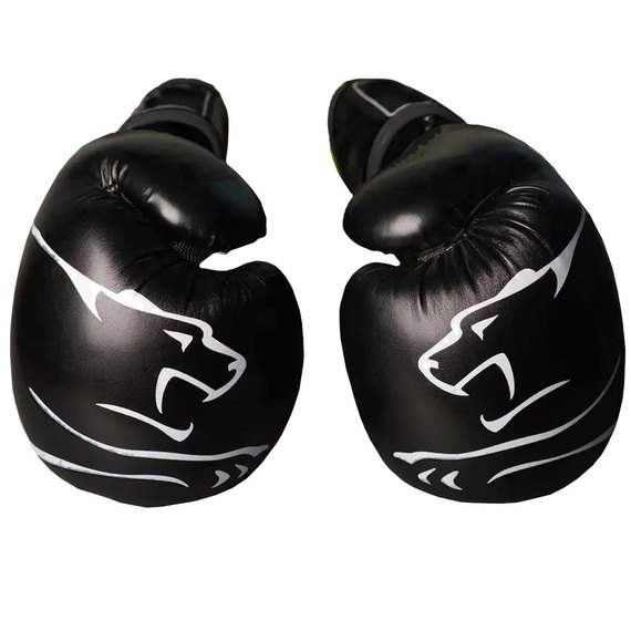 Боксерские перчатки PowerPlay 3018 Jaguar Черные 10 ун (PP_3018_10oz_Black), Вес: 10 унций, изображение 3
