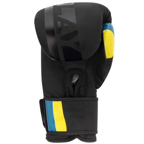 Боксерські рукавички PowerPlay 3021 Ukraine Чорні 8 ун (PP_3021_8oz_Black), Вага: 8 унцій, Колір: Чорний, зображення 3